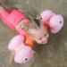 Sunnylife Kids Inflatable Arm Bands Poppy the Peach - Pink