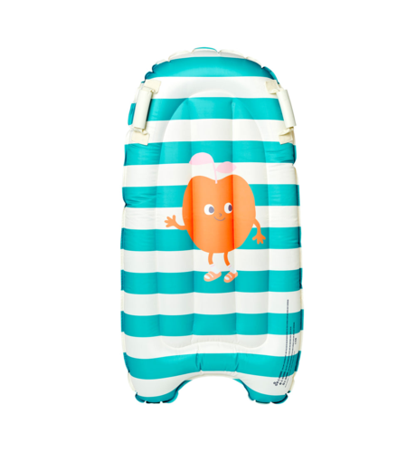 Sunnylife Kids Surf Mat Poppy the Peach - Green Stripe