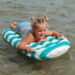 Sunnylife Kids Surf Mat Poppy the Peach - Green Stripe