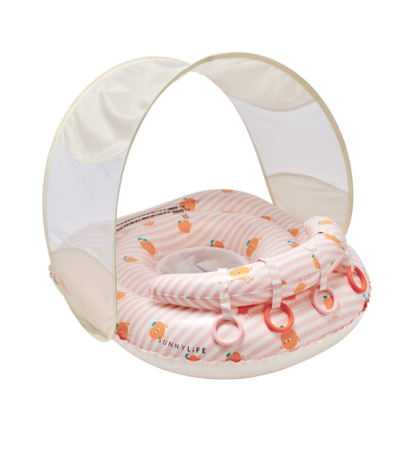 Sunnylife Interactive Baby Float Poppy the Peach - Pink Stripe