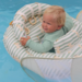 Sunnylife Interactive Baby Float Duck - Sage Stripe