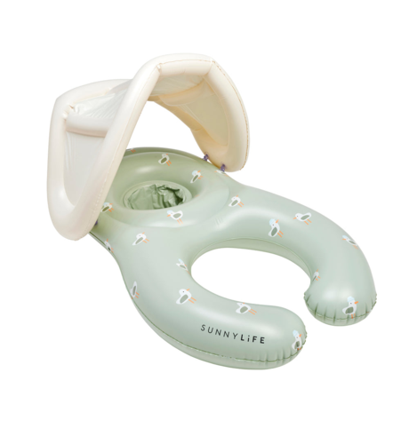 Sunnylife Float Together Baby Seat Sammy the Seagull - Green