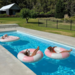 Sunnylife Luxe Tube Pool Ring Stole My Heart - Pink Stripe