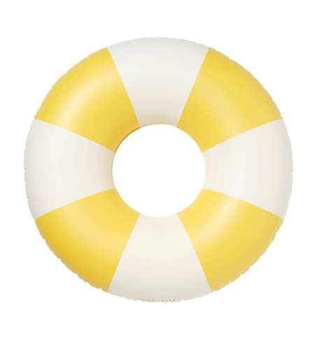 Sunnylife Tube Pool Ring - Sunshine Yellow Stripe
