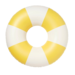 Sunnylife Tube Pool Ring - Sunshine Yellow Stripe