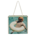 Sunnylife Mini Tube Pool Ring - Zest Green Stripe