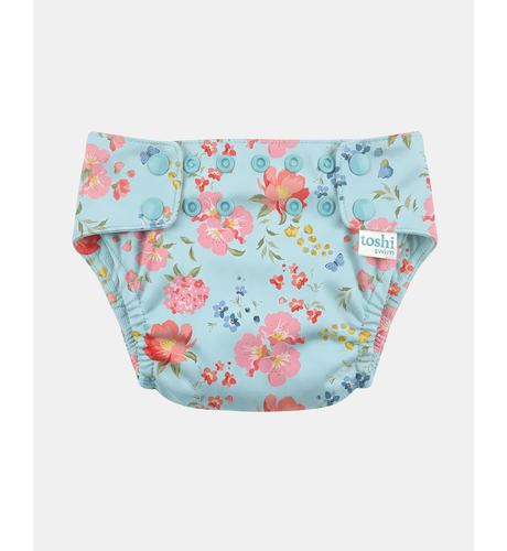 Toshi Reusable Swim Nappy Twinkle Aqua Garden