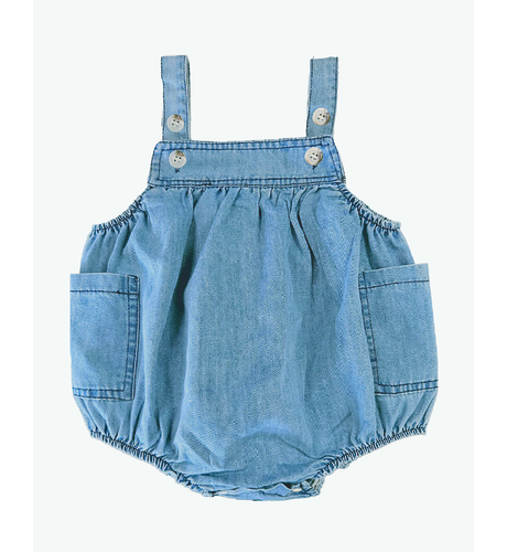 Toshi Baby Romper Bubble Denim