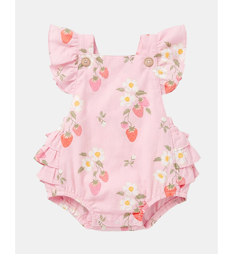 Toshi Baby Romper Strawberry Fields Blossom