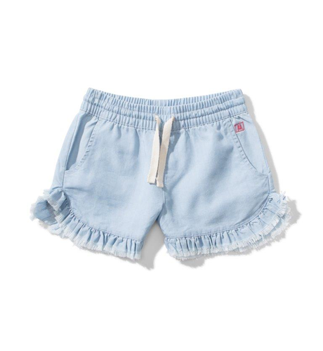Missie Munster Espi Chambray Shorts - Bleached Blue