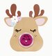 Oh Flossy Lipstick Stocking Stuffer - Rudolph Pink Ears