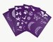 Oh Flossy Reusable Adhesive Face Paint & Makeup Stencils - Purple