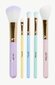 Oh Flossy 5-Piece Rainbow Brush Set