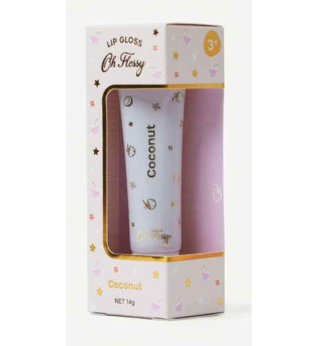 Oh Flossy Individual Natural Lip Gloss - Coconut