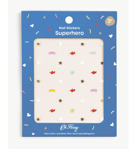 Oh Flossy Nail Stickers - Superhero