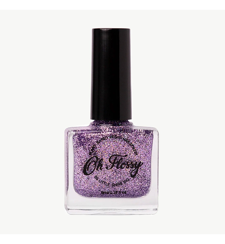 Oh Flossy Nail Polish - Purple Glitter
