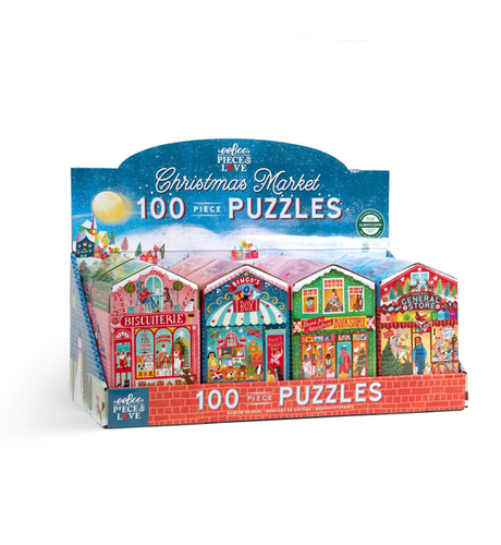 eeBoo 100pc Puzzle Christmas Market