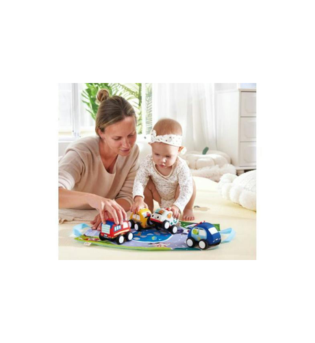 Hape Pull-Back Plush Car Set