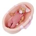Lullababy 14" Doll in Soft Baby Bassinet