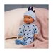 Lullababy 14" Outfit - Blue Stars Blue Pajama & Hat Clothing Set