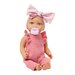 Lullababy 14" Doll in Soft Baby Bassinet
