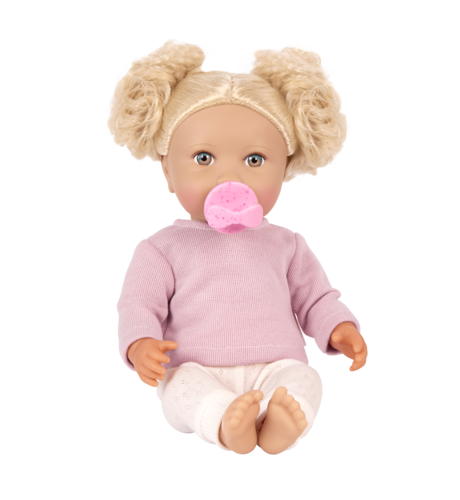 Lullababy 14" Doll with Wavy Blonde Hair