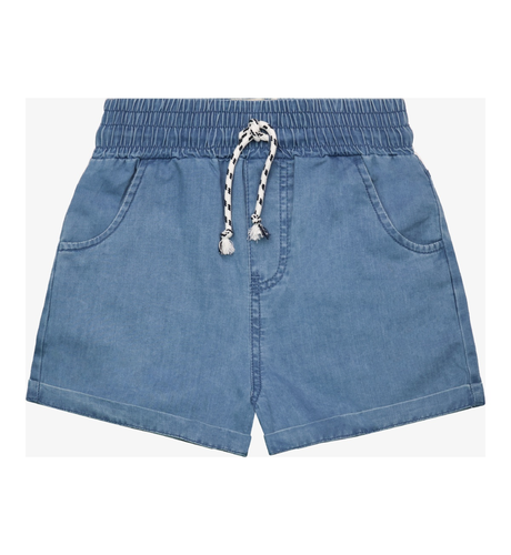 The Girl Club Blue Wash Summer Shorts