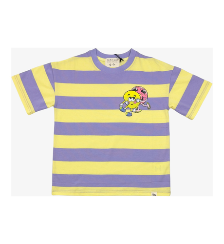 The Girl Club Purple Stripe DLoveB Boxy Tee