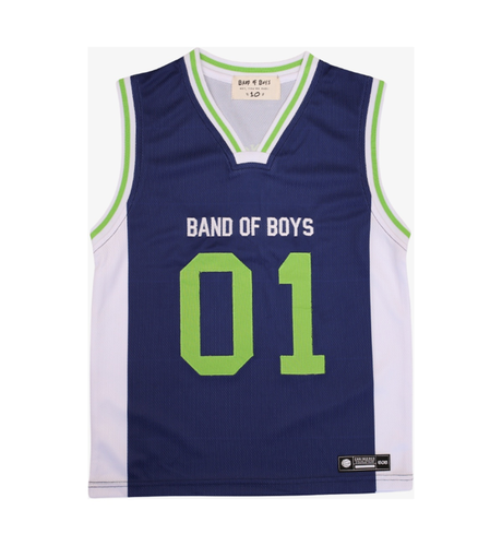 Band of Boys Navy/White BOB Slam Dunk Tank