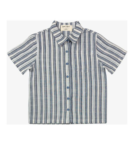 Band of Boys Blue Retro Stripe Shirt
