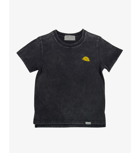 Band of Boys Black Wash Icon Smiley Tee