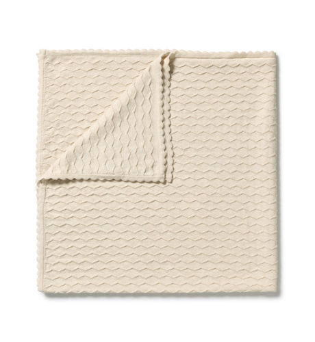 Wilson & Frenchy Milk Cloud Organic Knitted Chevron Blanket