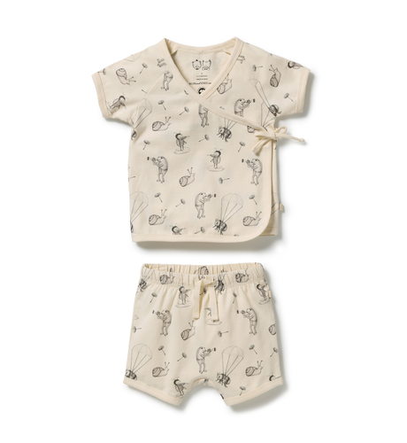 Wilson & Frenchy Whispering Willows Organic Kimono Set