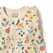 Wilson & Frenchy Summer Garden Organic Ruffle Zipsuit