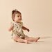 Wilson & Frenchy Summer Garden Organic Ruffle Zipsuit