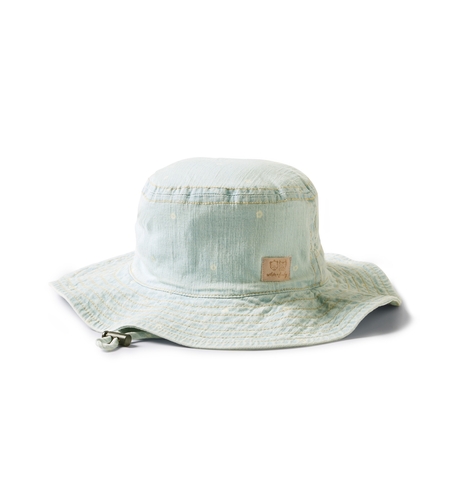 Wilson & Frenchy Ditsy Daisy Organic Denim Sun Hat