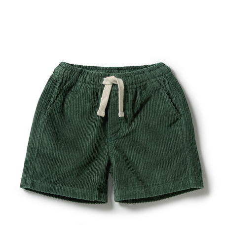Wilson & Frenchy Moss Green Organic Cord Short