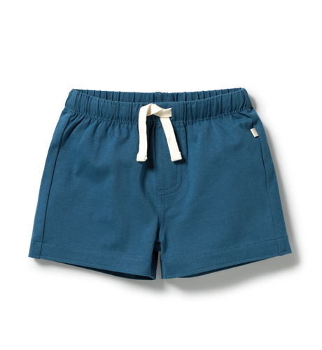 Wilson & Frenchy Bright Blue Organic Tie Front Short