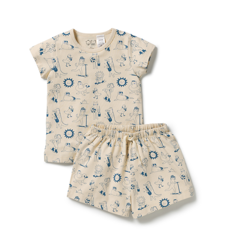 Wilson & Frenchy Tout est Magique Organic S/S Pyjamas