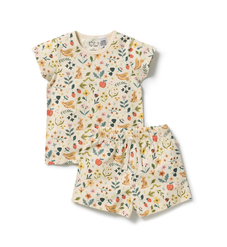 Wilson & Frenchy Summer Garden Organic S/S Pyjamas