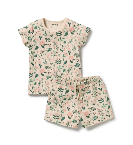 Wilson & Frenchy Sweet Bloom Organic S/S Pyjamas