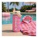 Crywolf Drink Bottle 400ml - Flamingo Stripe