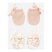 Quincy Mae No Scratch Mittens 2pk - Floral Vine/Dusty Rose