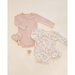Quincy Mae No Scratch Mittens 2pk - Floral Vine/Dusty Rose