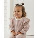 Quincy Mae Ruffle Cozy Set - Mulberry Stripe