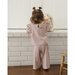 Quincy Mae Ruffle Cozy Set - Mulberry Stripe