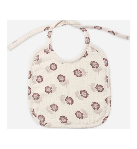Quincy Mae Woven Tie Bib - Fall Floral