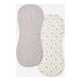Quincy Mae Burp Cloth 2 Pk - Winter Berry/Blue Gingham