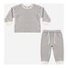 Quincy Mae Cozy Set - Slate Stripe