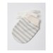 Quincy Mae No Scratch Mittens 2pk Cloud/Stripe Cloud